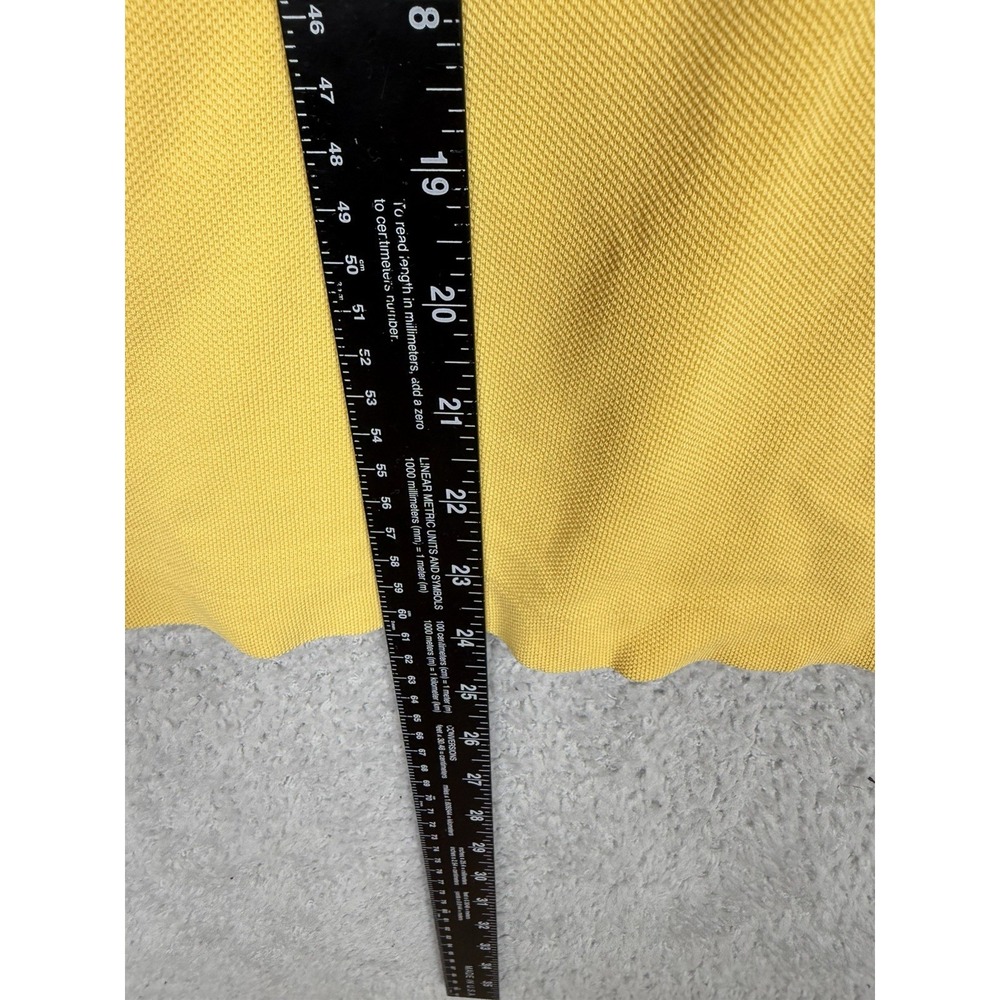 Lacoste Men's Polo Shirt Short Sleeve 100% Cotton Yellow Size 5 (L) - Picture 6 of 7